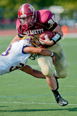 Bearcats Intercept Five Passes in 49-31 Win over Loggers