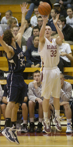 Meehan Hits Two Free Throws with :03 Left for 64-63 Win over Beacons
