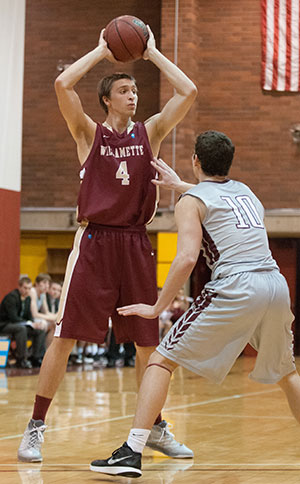 Harlington Nets 15 Points, McNally Grabs 15 Boards, in 64-55 Win over PLU