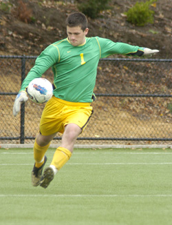Calder Registers Four Saves as Willamette Ties Whitman, 0-0
