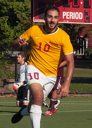 Hishmeh Nets a Hat Trick in Willamette's 4-1 Win over George Fox