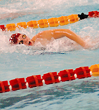 Swimming Hosts Mills College and College of Idaho