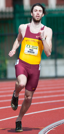 Dinsmore Wins Twice, Winger is Track Athlete of the Meet, at NWC Championships