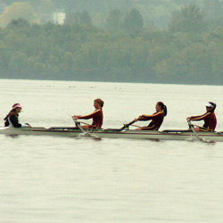 Bearcat Rowers Win Women's Collegiate Novice 4+ at Covered Bridge Regatta