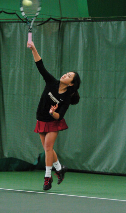 Bearcats Defeat Bellevue in Women's Tennis Exhibition, 7-2