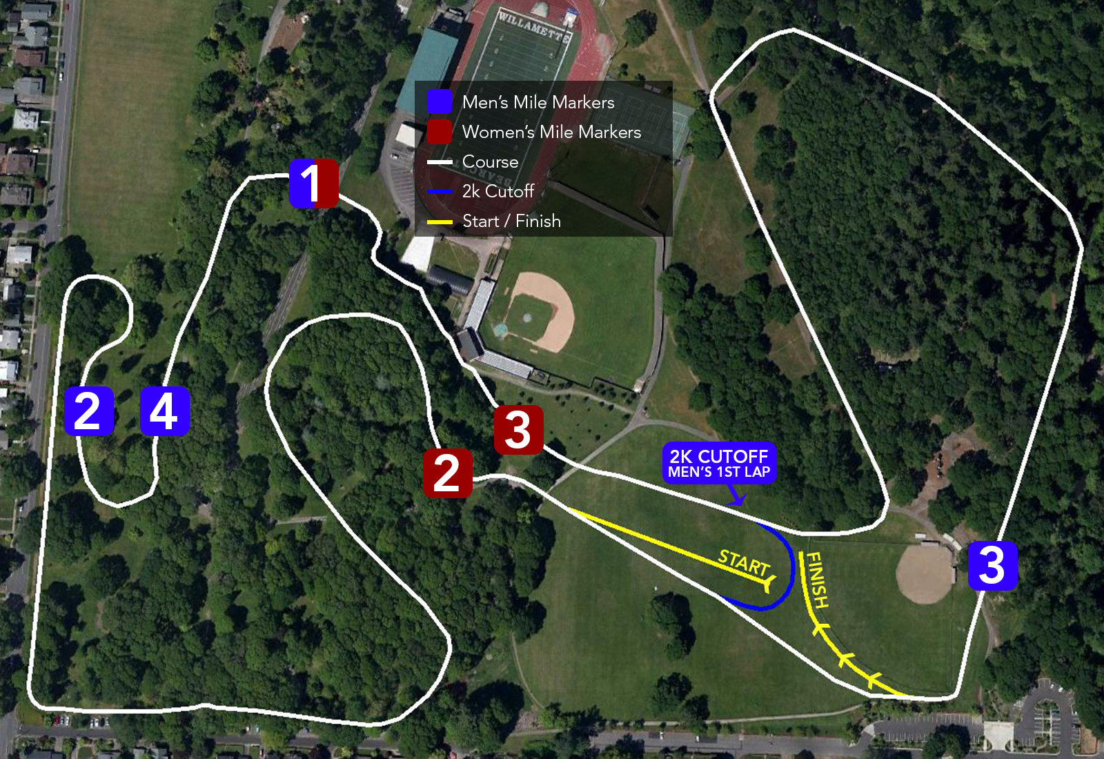 2016 NCAA West Region CHampionships Course Map